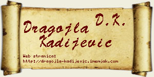 Dragojla Kadijević vizit kartica